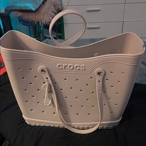 CROCS Women's Beige Tote Bag